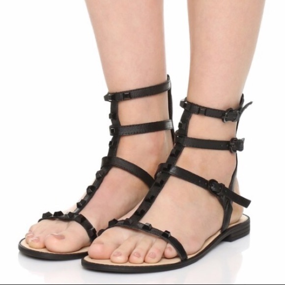 rebecca minkoff black sandals